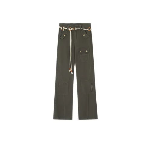 Trendy Rope Belt Casual Trousers