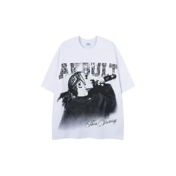 Cartoon Loose Combed Cotton T-Shirt