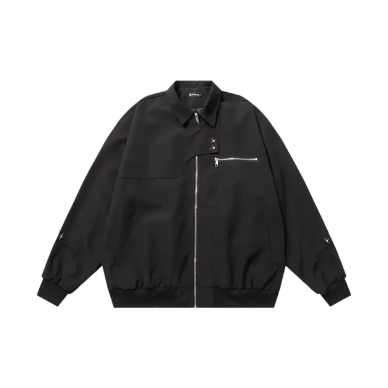 Zipper Flight Suit Jacket-0