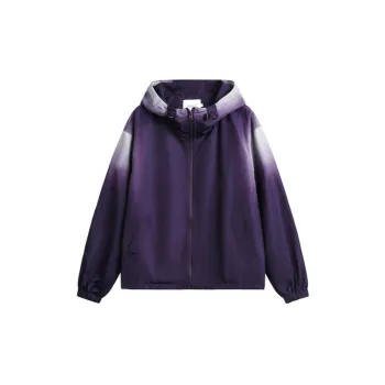 Retro Mountain Loose Gradient Outdoor Hooded Jacket