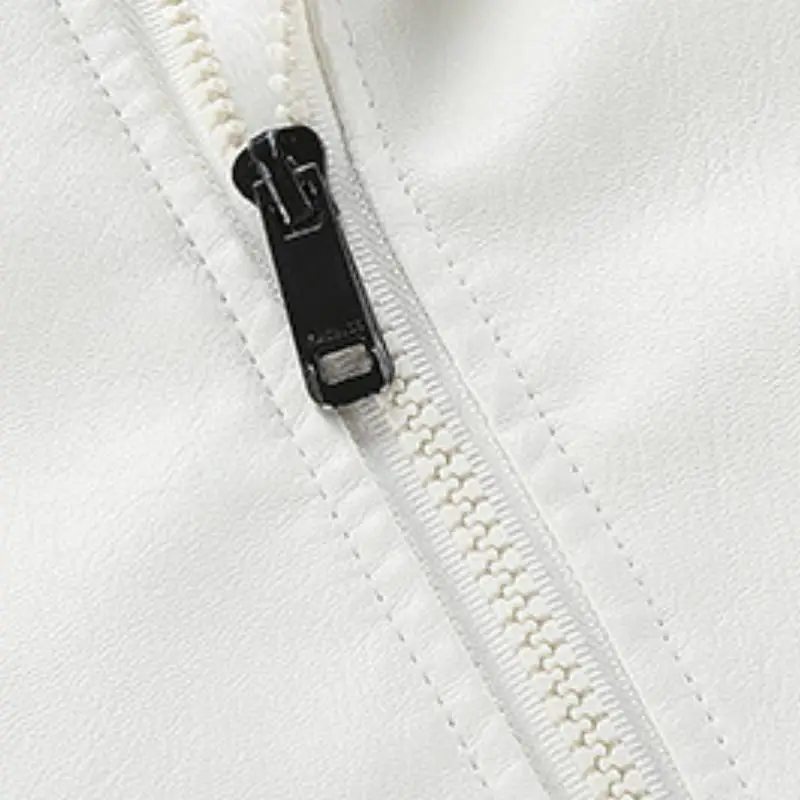 Fashionable Simple Leather Jacket-3