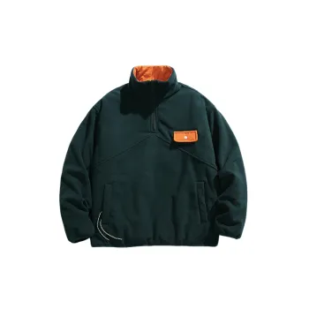 Street Zipper Polyester Sweatshirt