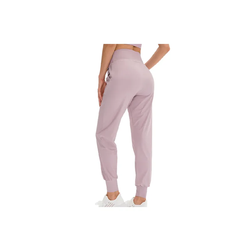 Sporty Loose Nylon Casual Pants Women-4