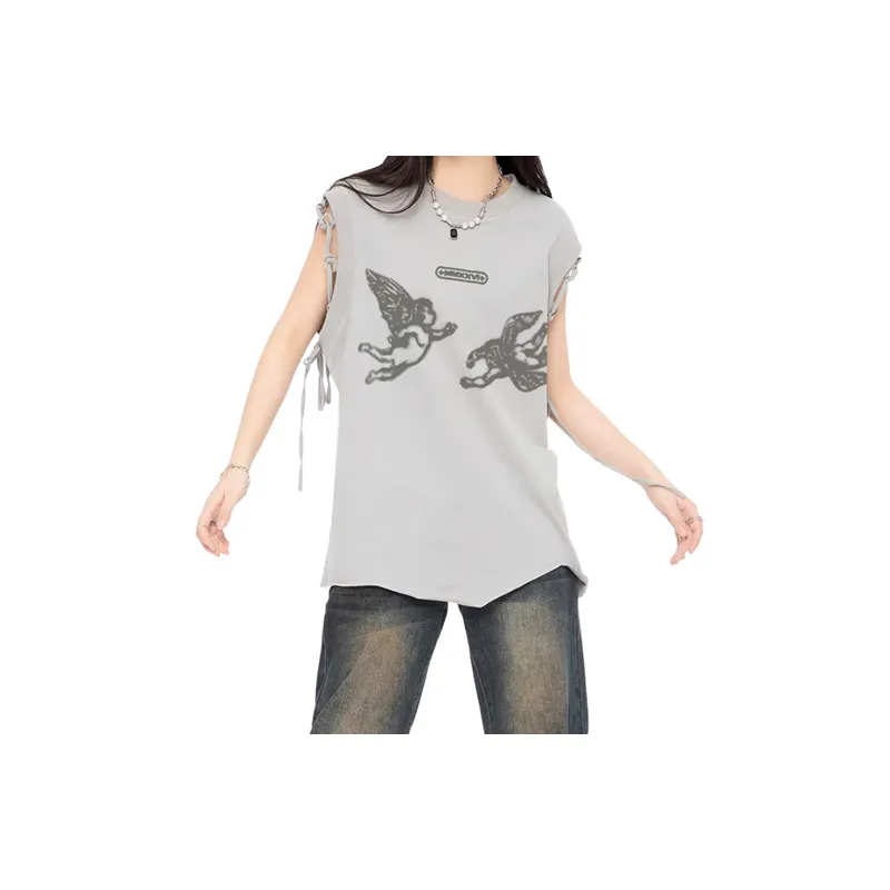 Punk Style Strap Rapped Irregular Vest swag OOTD-7