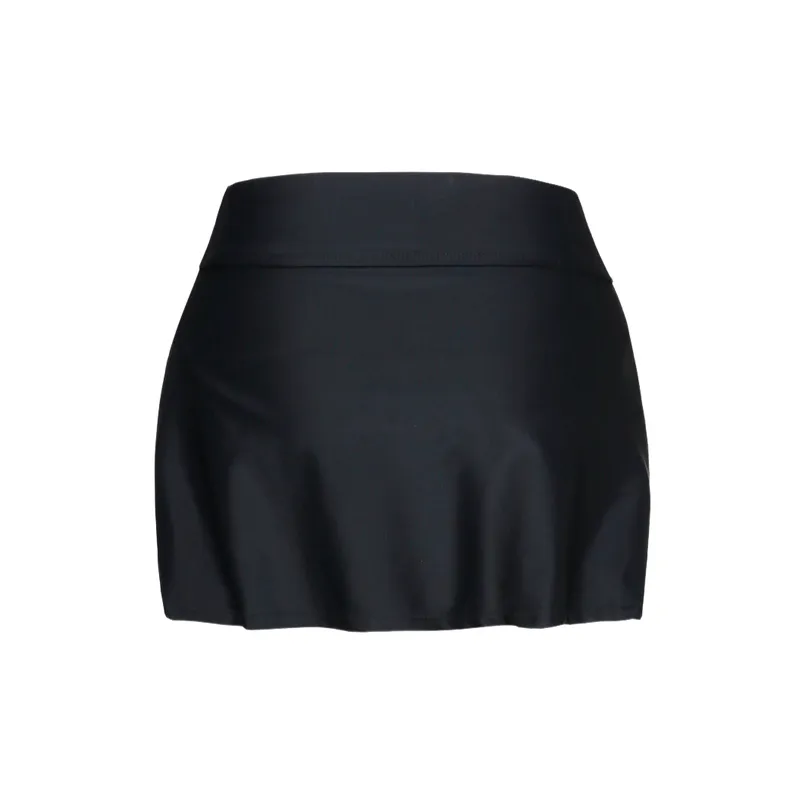 Simple Basics Polyester Casual Skirt Women-1