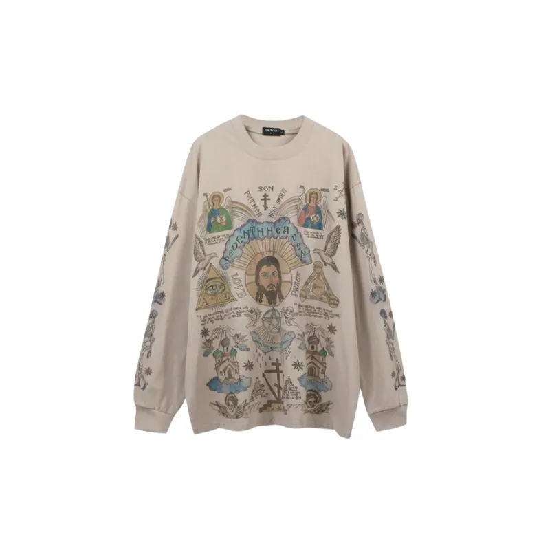 Casual Loose Long Sleeve Sweatshirt-4