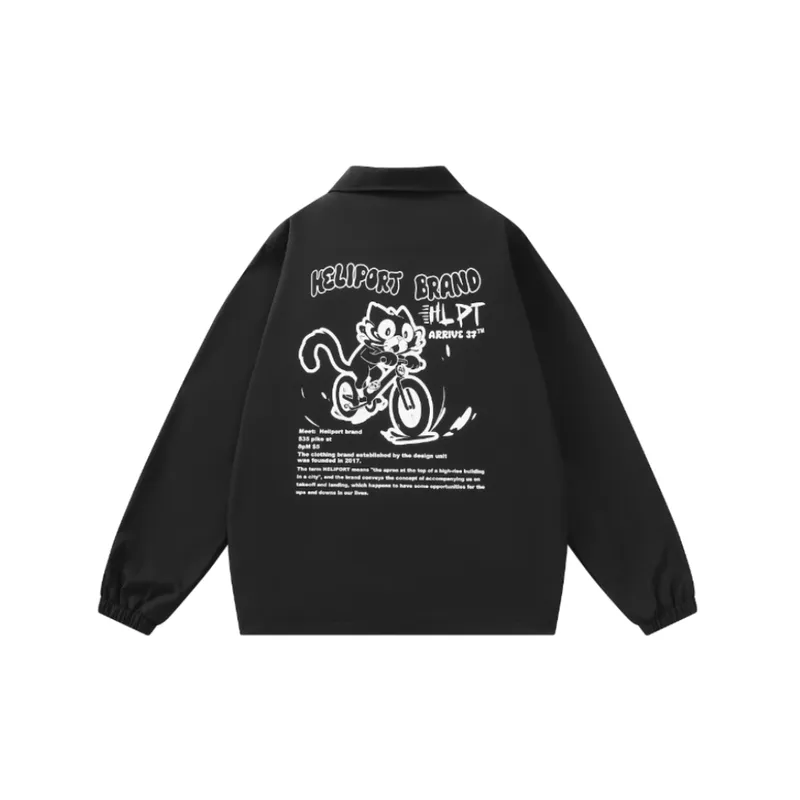 HELIPORT Tarmac Wildcat Game Printed Coach Jacket All Match Loose Charge-1