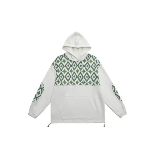 Diamond Plaid Hooded Sweater