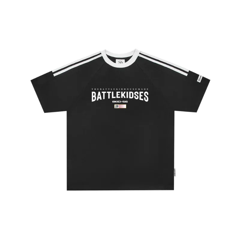 Casual Letter 100% Cotton T Shirt-4