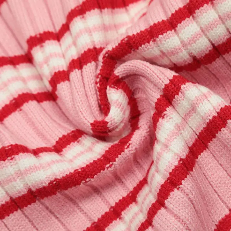 Vintage Striped Embroidered Knitwear-7