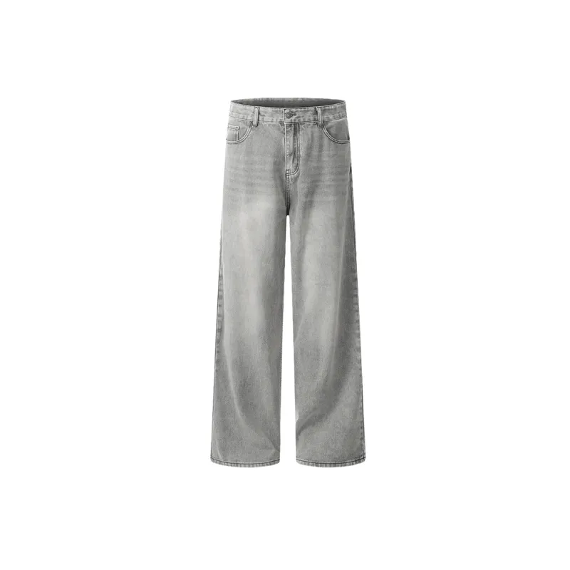 Loose Straight Leg Jeans-0