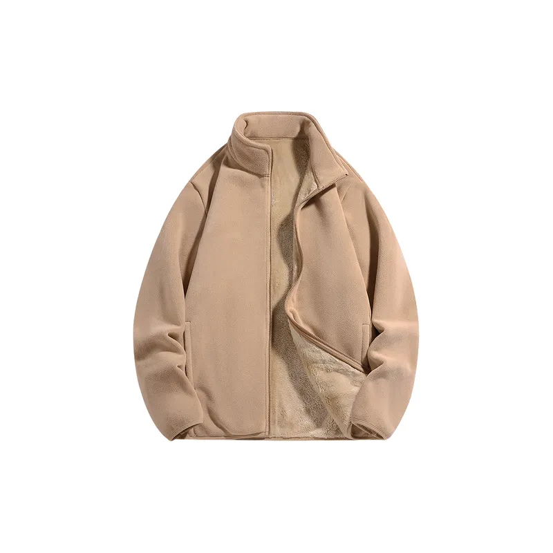 Casual Sporty Warming Velvet Jacket-2