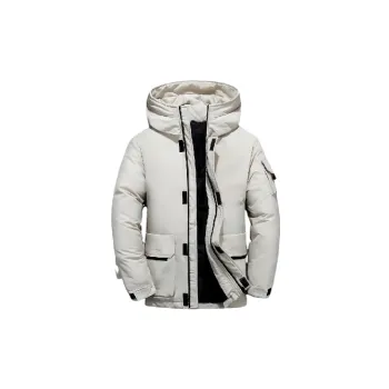 Casual Fashionable Loose White Duck Down Jacket