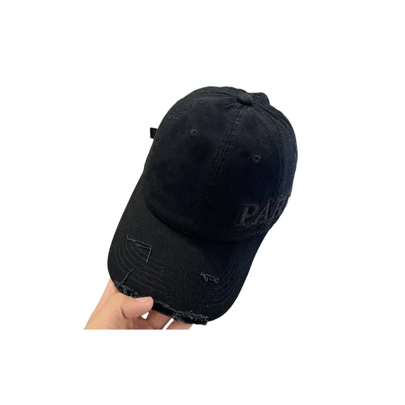 Washed Loose Peaked Cap-5