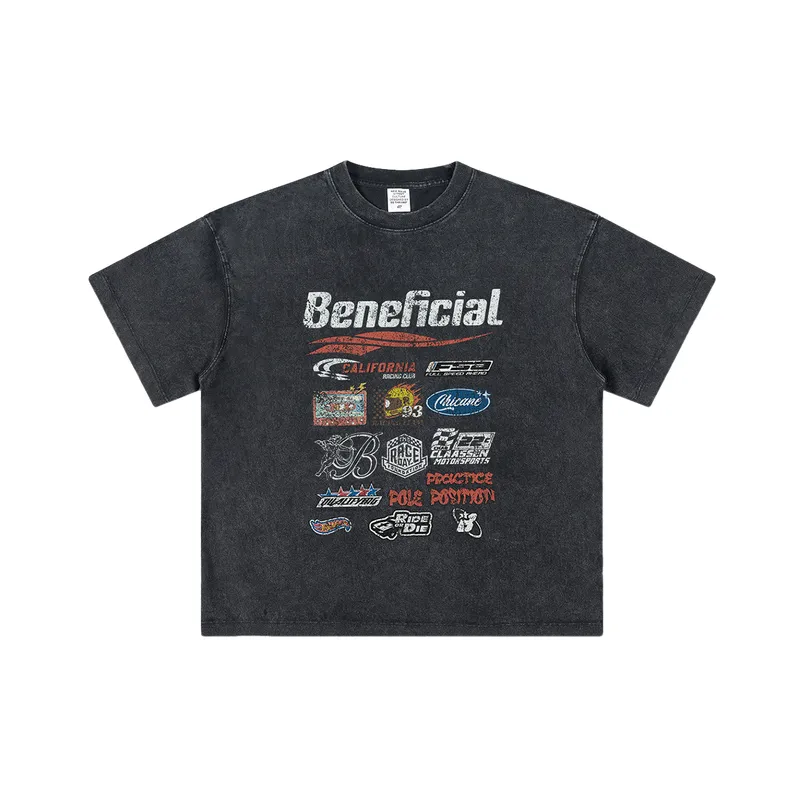 Street Washed 100% Cotton T Shirt-4
