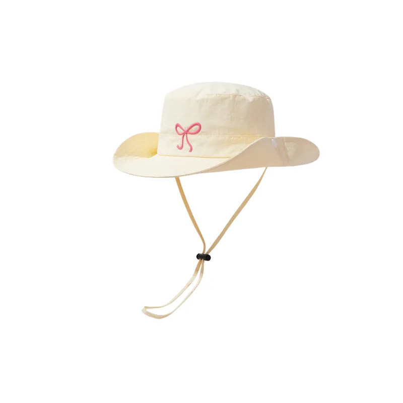 Simple Bow Bucket Hat-0