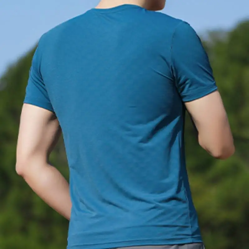 Casual Sporty Ice Silk T Shirt-6