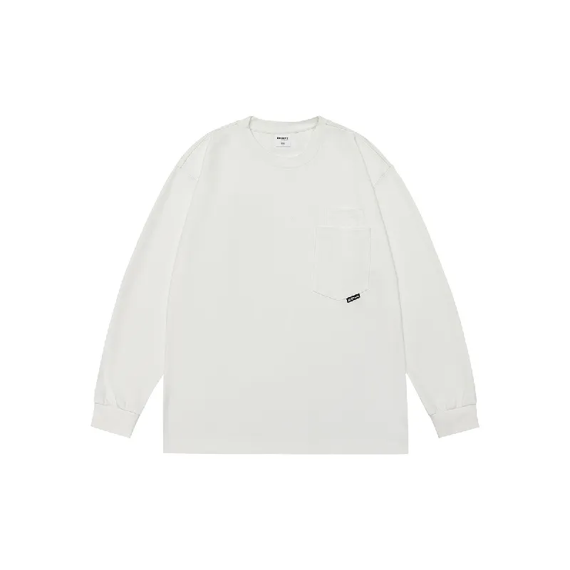 Casual Long Sleeve Blended Synthetic Fabrics T Shirt-8