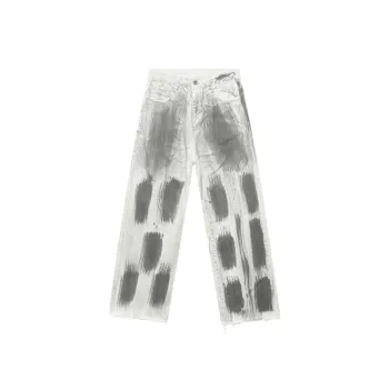 Retro Distressed Tie Dye Jeans