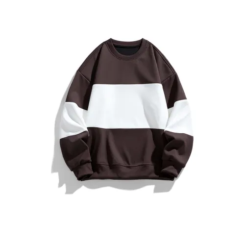 New Season Round Neck Stitching Trendy Long-sleeved Sweatshirt