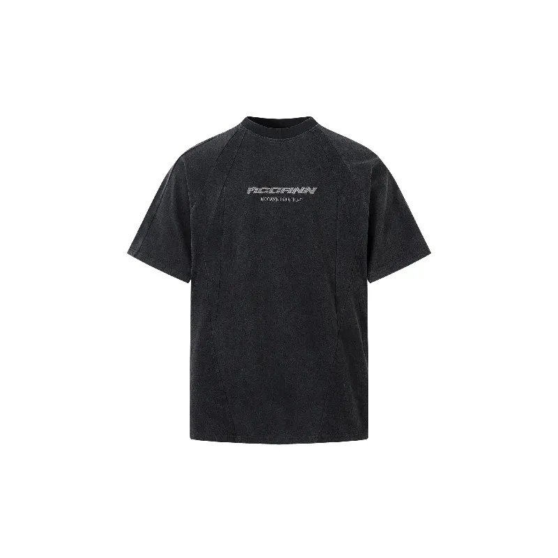 Washed Loose 100% Cotton T Shirt-0