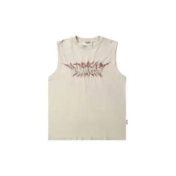 Distressed Ink Splashed Vest