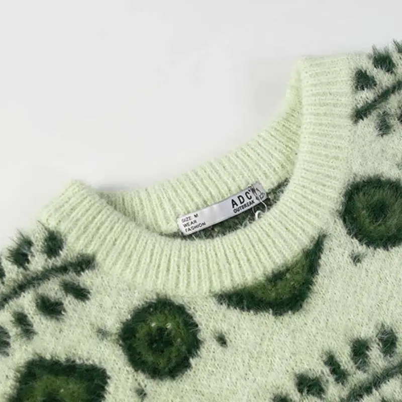Fashionable Loose Cotton Blended Fabric Sweater-4