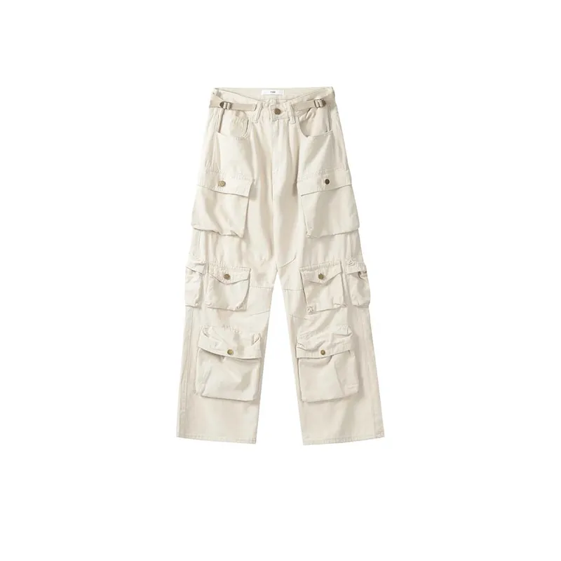 Trendy Street Loose Multi Pocket Pants-2