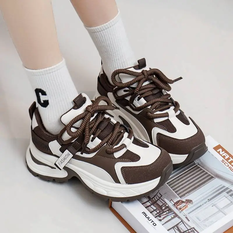 Trendy Thick soled Breathable Casual Shoes-4