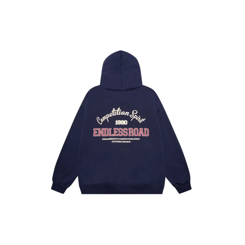 Retro Fleece lined Thickened Hoodie-4