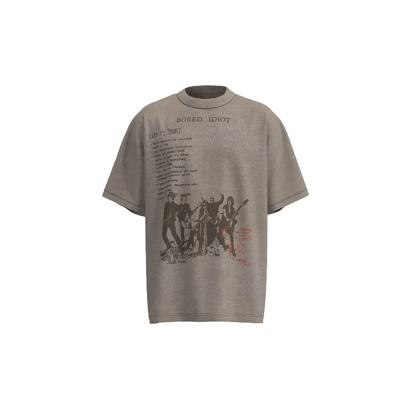 Retro Loose 100% Cotton T Shirt-0