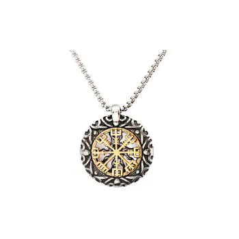 New Titanium Stainless Steel Vintage Pendant Hollow Jewelry