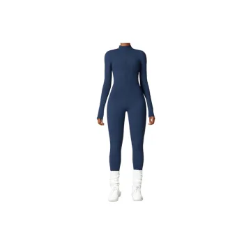 Casual Zipper Bodysuit Women