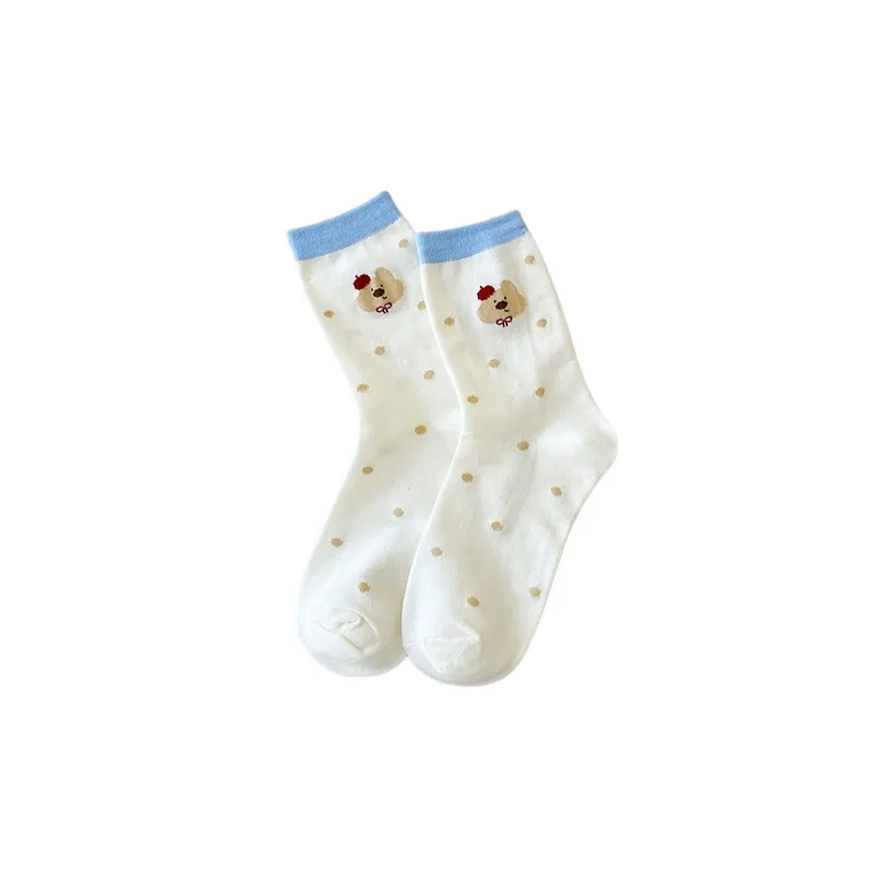 Basics Simple 100% Cotton Mid Calf Sock-4