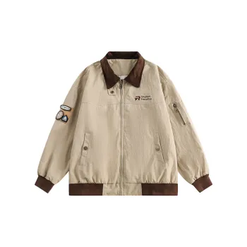 Design Sense Retro Street Fashion Brand Motorcycle Workwear Jacket