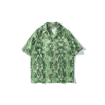 Leopard Loose Print Casual Short Sleeved Shirt