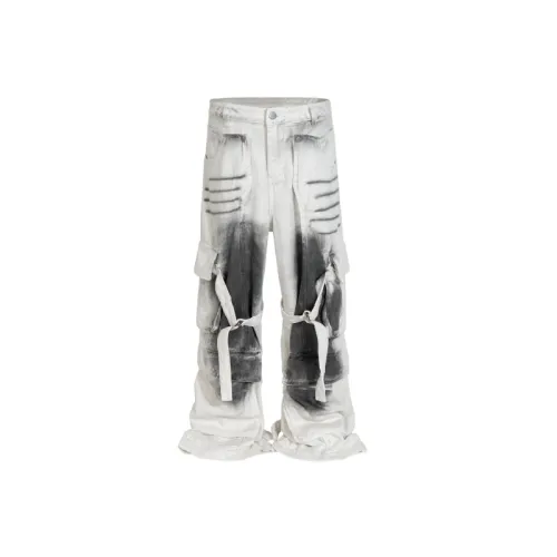 Trendy Contrast Color Jeans