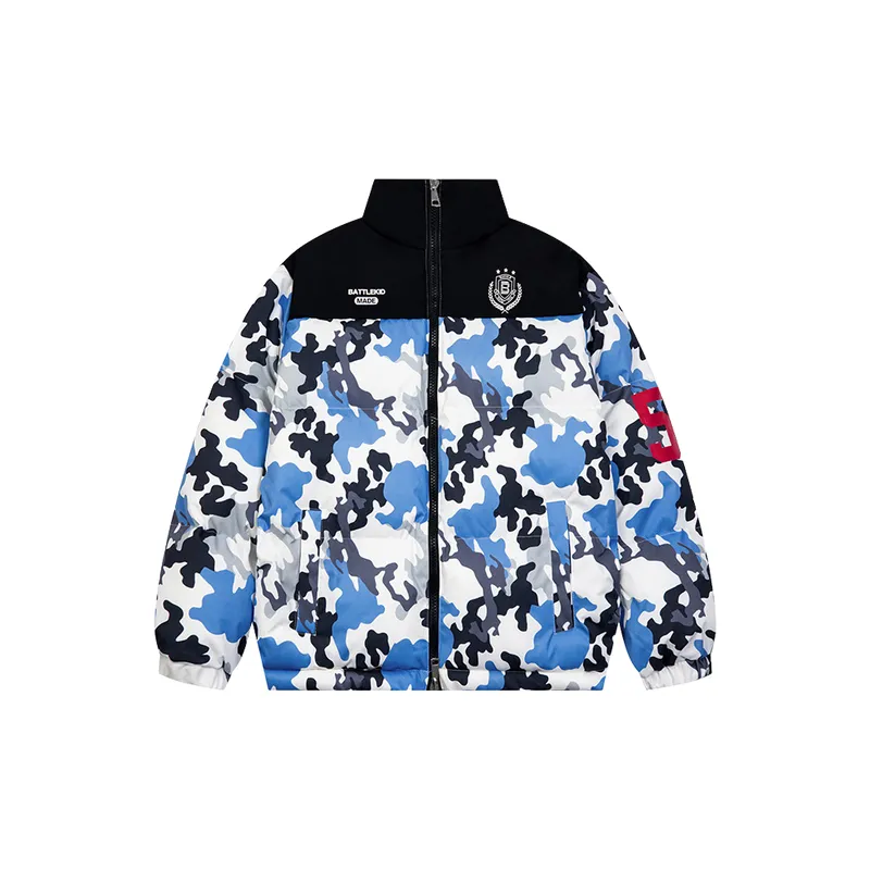 Street Camo Blended Synthetic Fabrics Quilted Jacket-4
