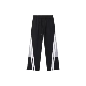 Loose Sporty Blended Synthetic Fabrics Casual Pants