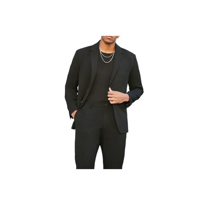 Casual Plain Business Suit-4