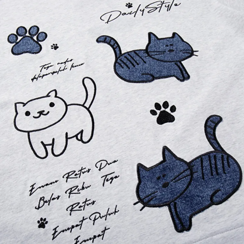 Retro Cute Cotton Blended Fabric T Shirt-2