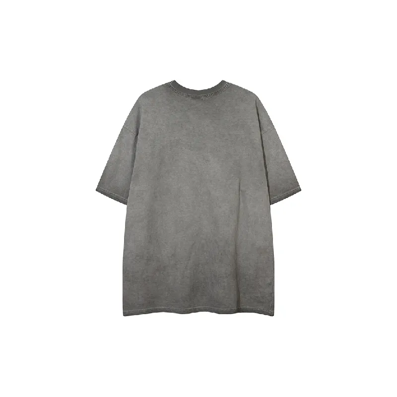 Retro Loose 100% Cotton T Shirt-1