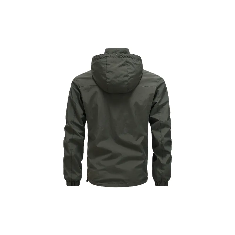 Simple Waterproof Nylon Jacket-5