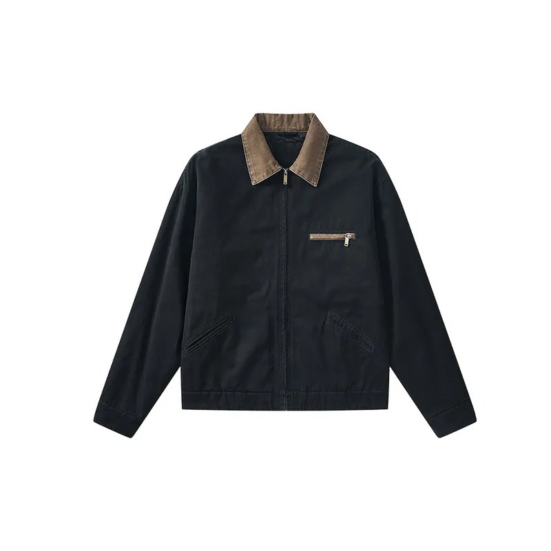 Simple Washed Jacket-4