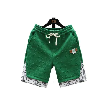 Fake Two Piece Cartoon Ice Silk Shorts