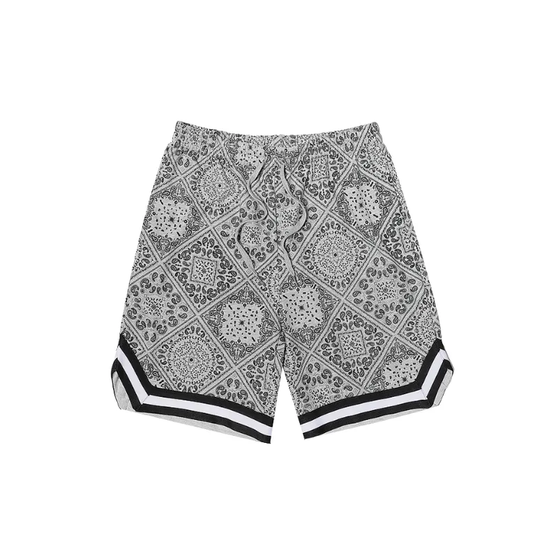 Fashionable Loose Cotton Blended Fabric Baggy Casual Shorts-0