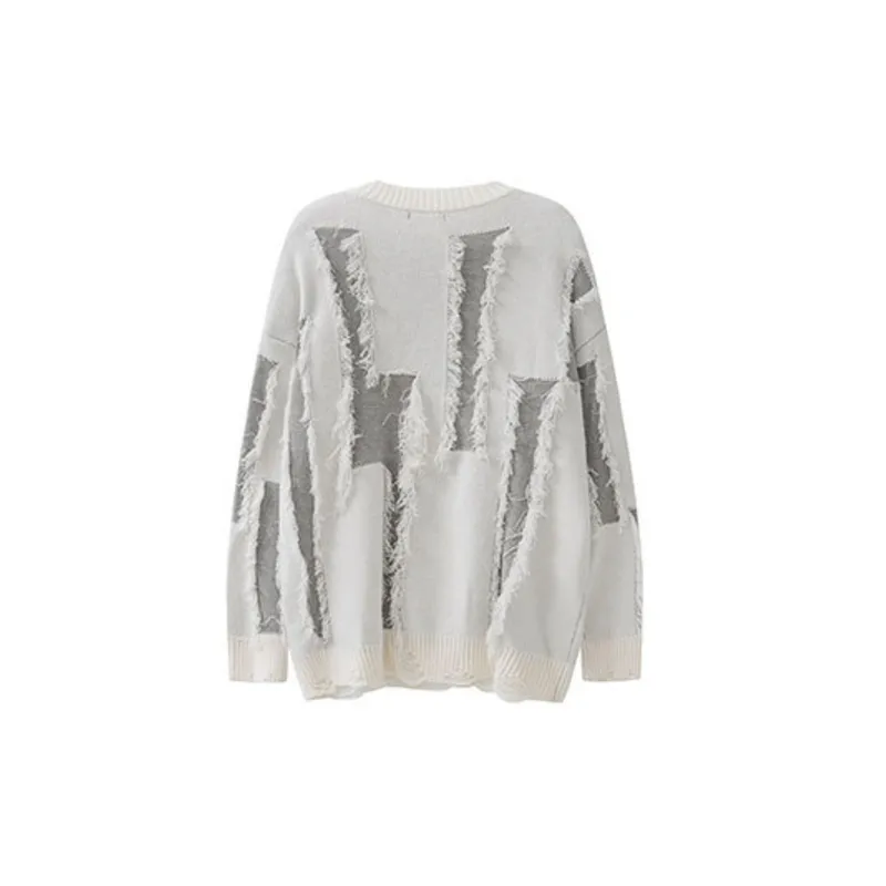 New Color matching Rick Tassel Niche Design Sweater-1