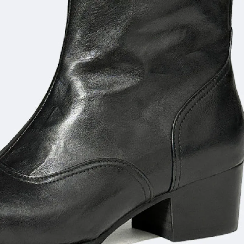 Simple Fashionable Knee High Boots-4