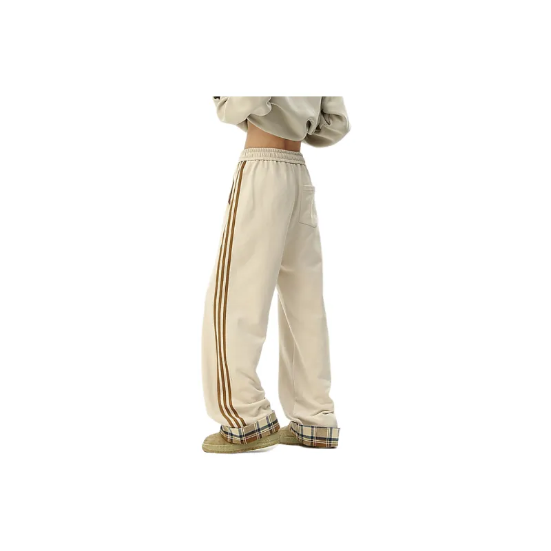 Simple Striped Cotton Casual Pants-7