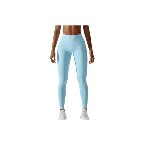 Sporty Simple Nylon Spandex Blend Leggings Women